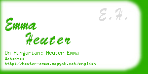 emma heuter business card